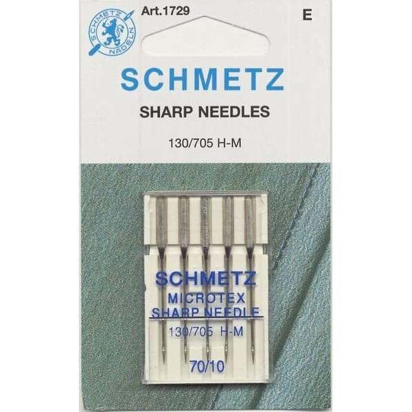 Schmetz Sharp / Microtex Machine Needle Size 70/10