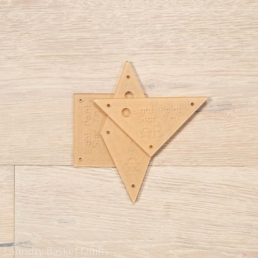 Eight Point Star Templates - Various Sizes