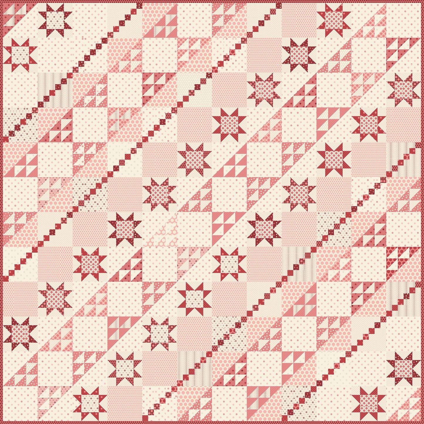 2" Finished Triangle Paper Pad - 10" x 10" fabric