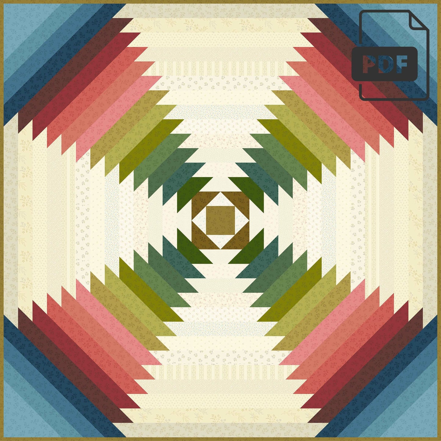 Rainbow Flower Wall PDF (free download)