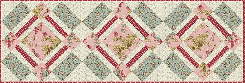 Bird Cage Table Runner Fabric Kit