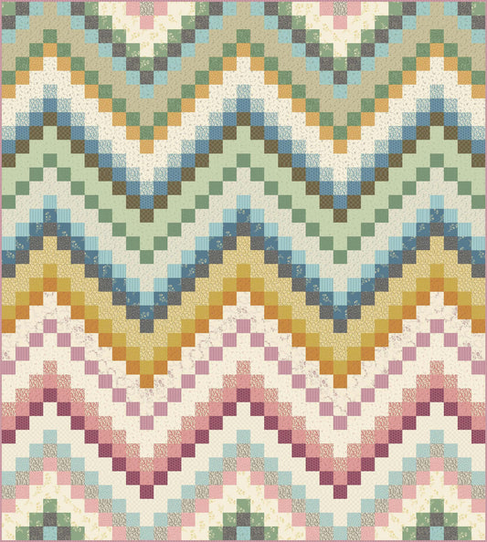 Ocean Tide - Sewing Basket Fabric Kit