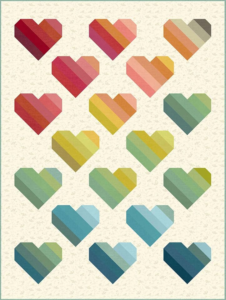 Be Mine Rainbow Fabric Kit