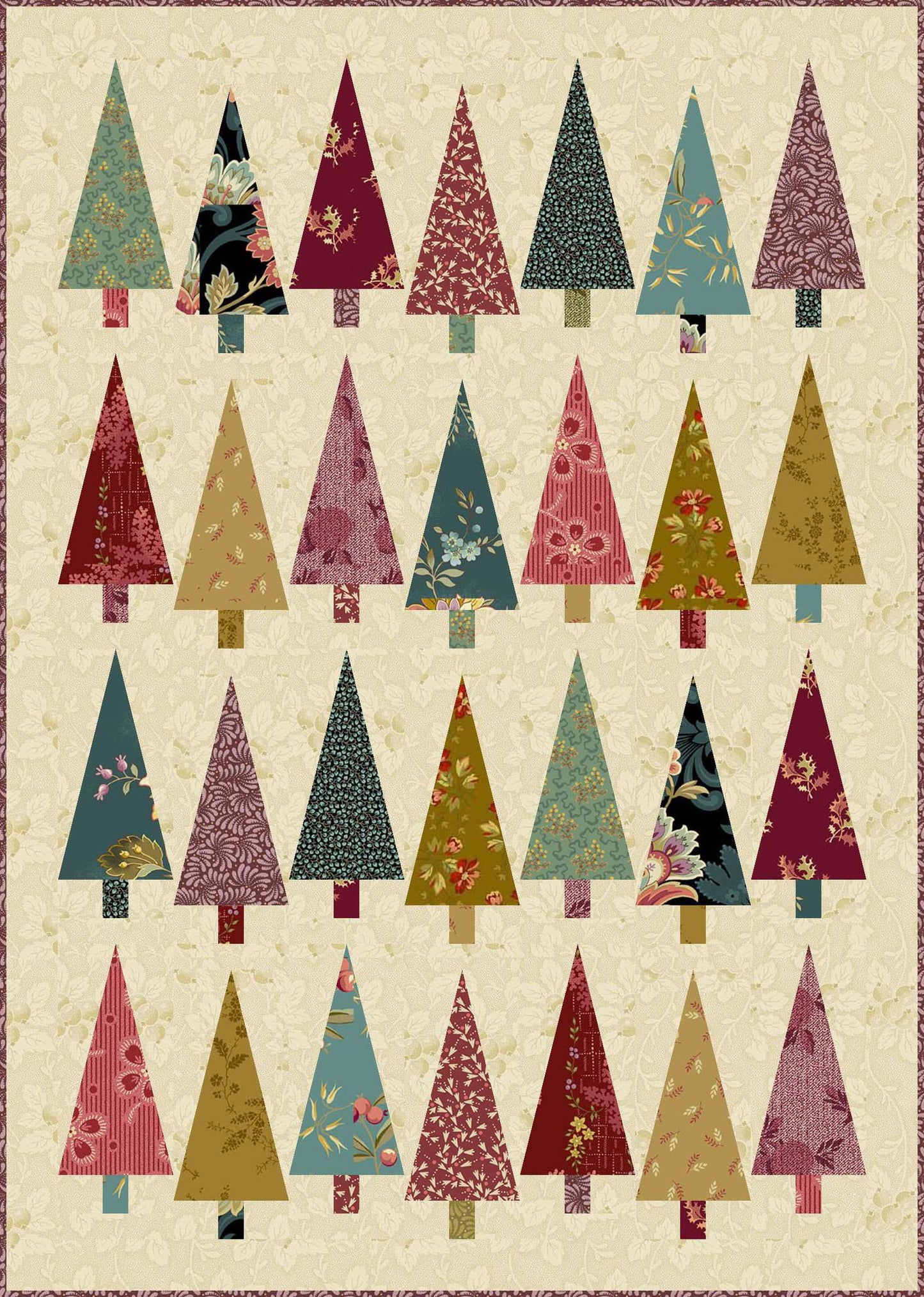 Mini Pinehurst - Dahlia PRE-CUT Fabric Kit