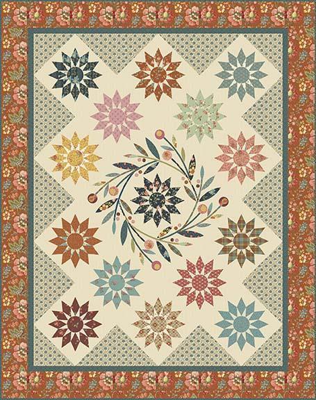 Blooming Star - Sunset Fabric Kit