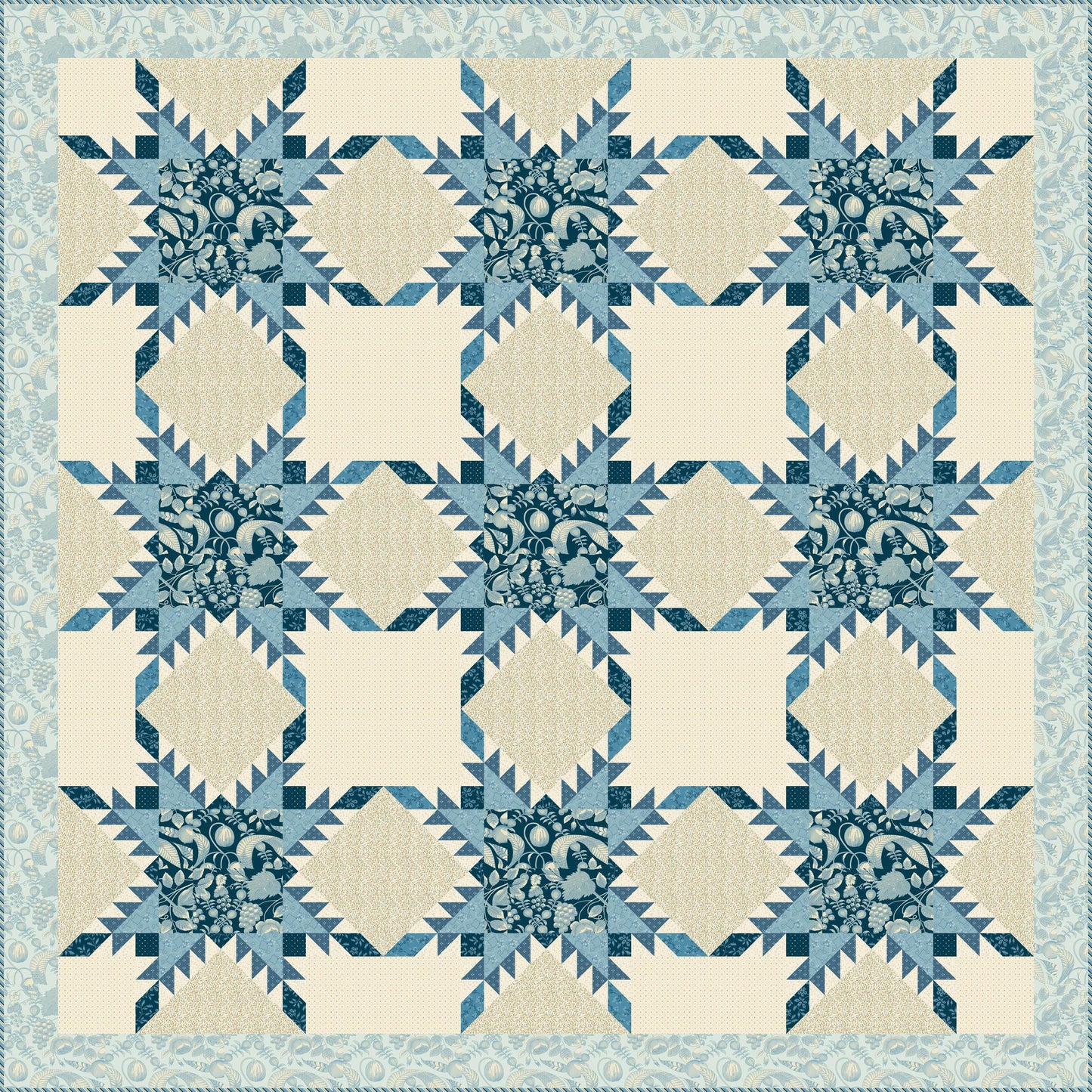 1½" Finished Triangle Paper - 5" x 5" fabric