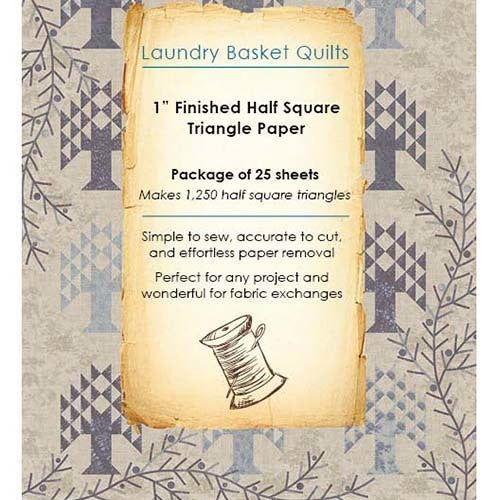 1" Finished Triangle Paper - 10" x 10" fabric