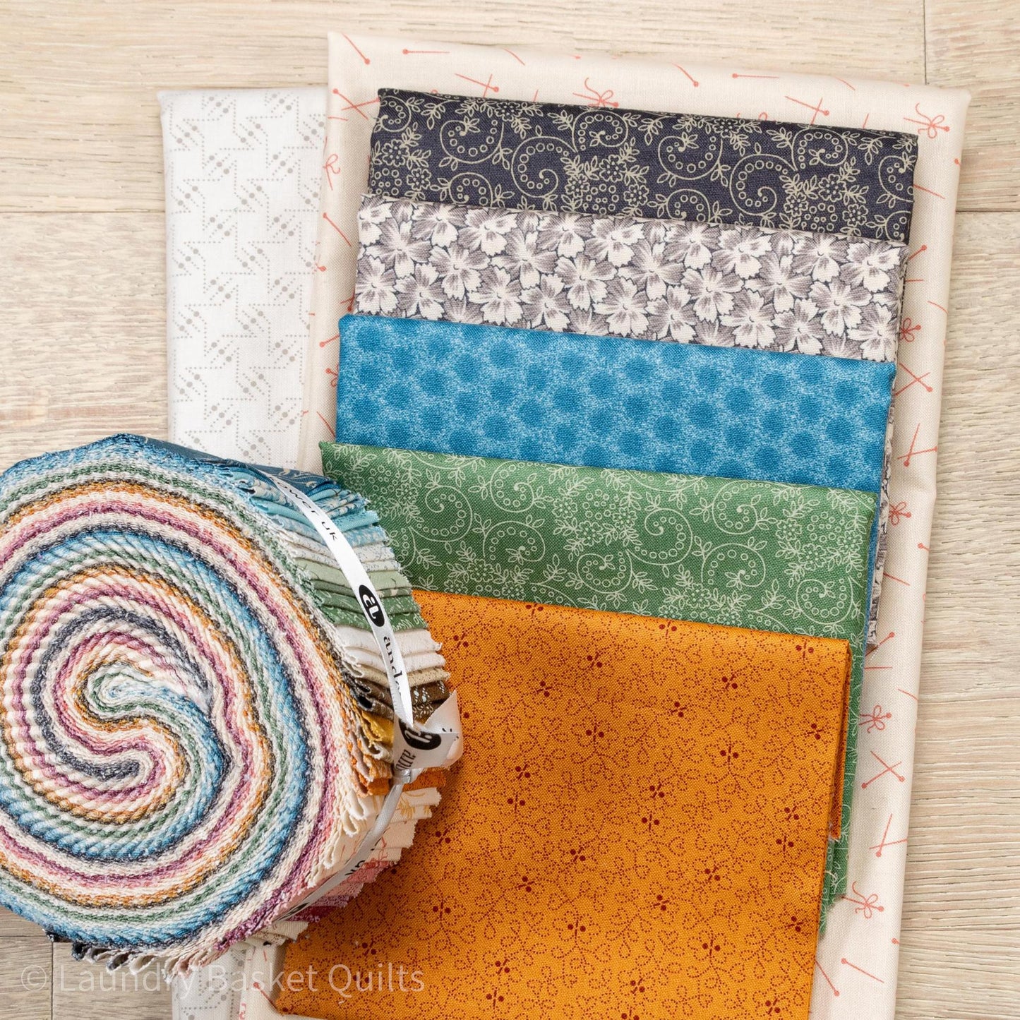 Fall Trio - Sewing Basket Fabric Kit