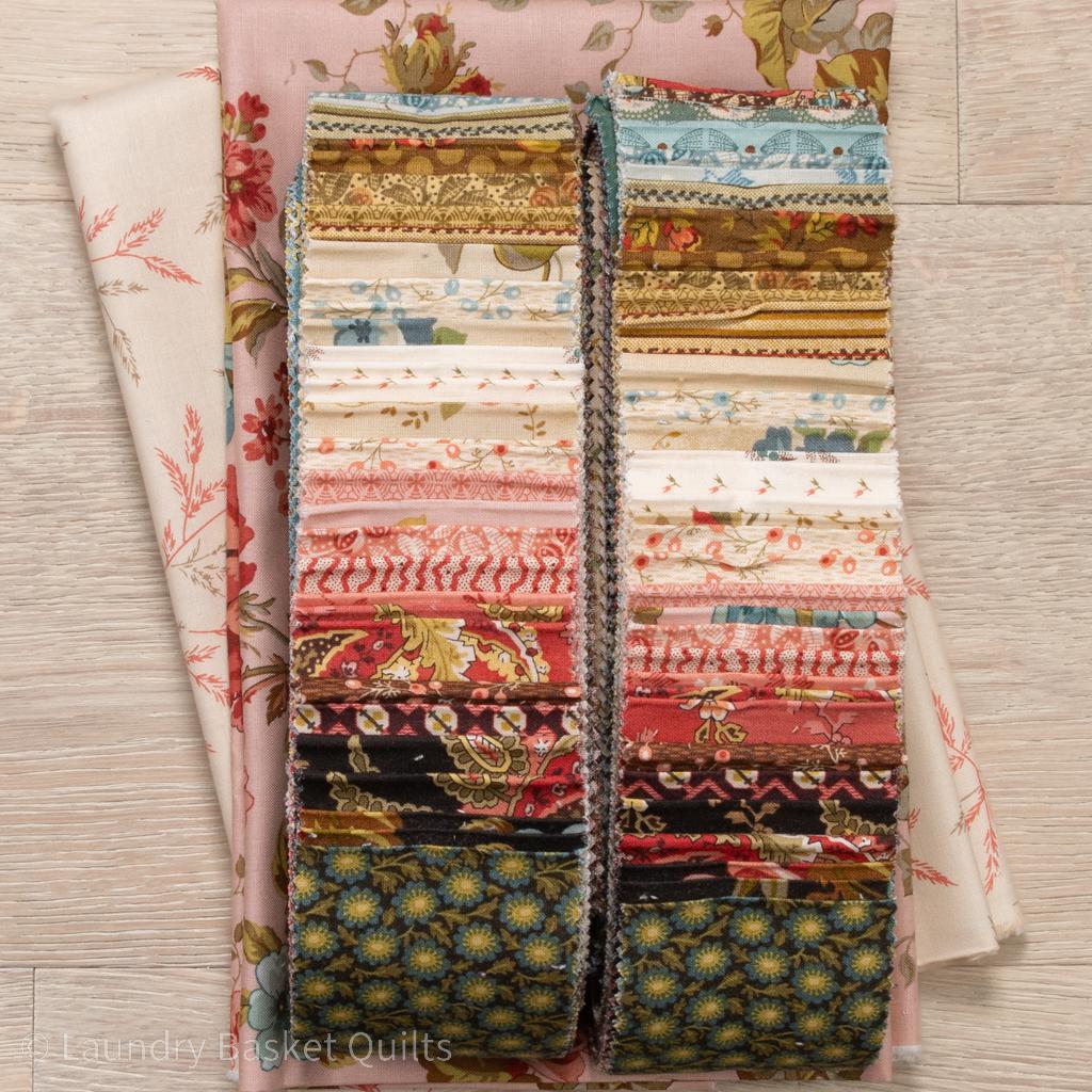 Virginia Star - Jelly Roll Primrose Fabric Kit