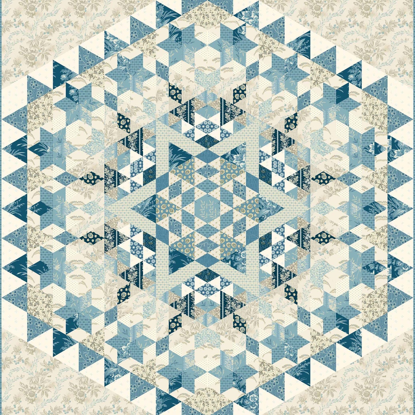 Blue Star PRE-CUT Fabric Kit