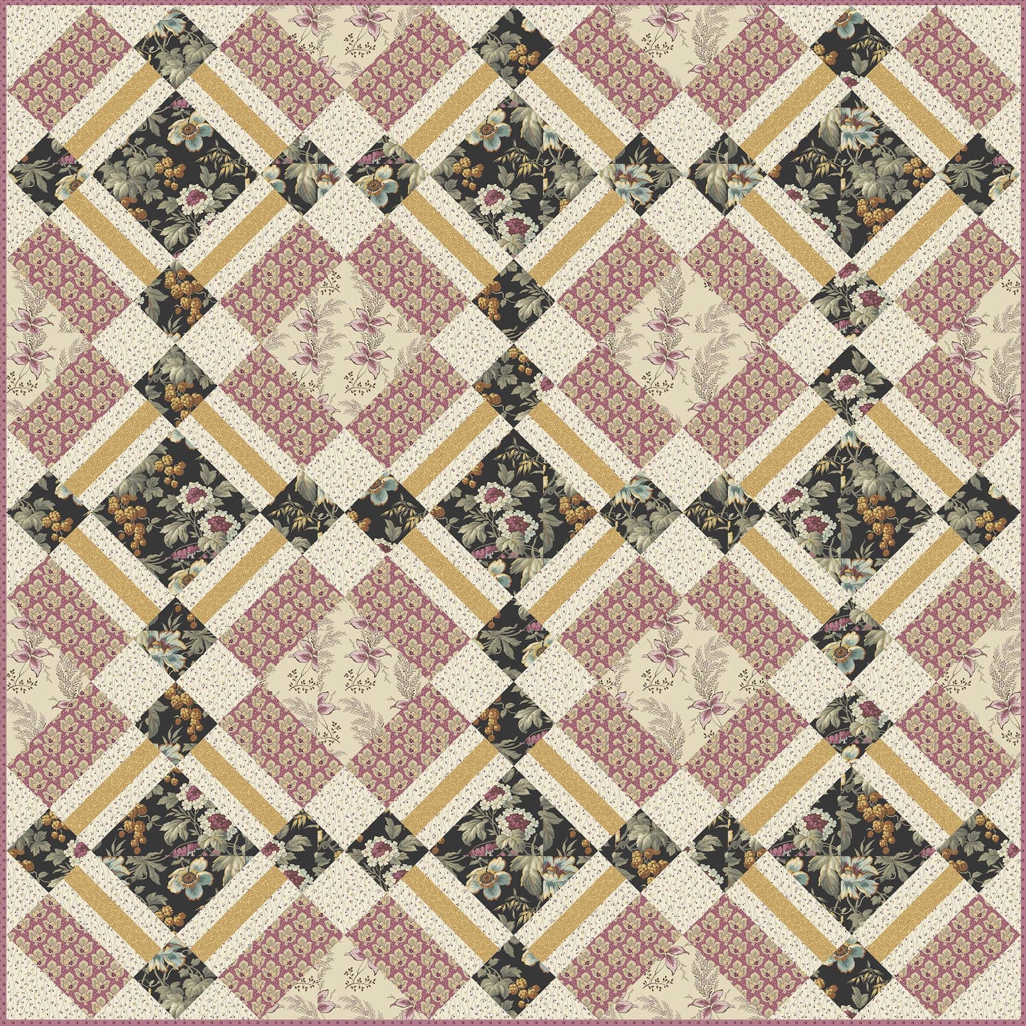 Bird Cage - English Garden Fabric Kit