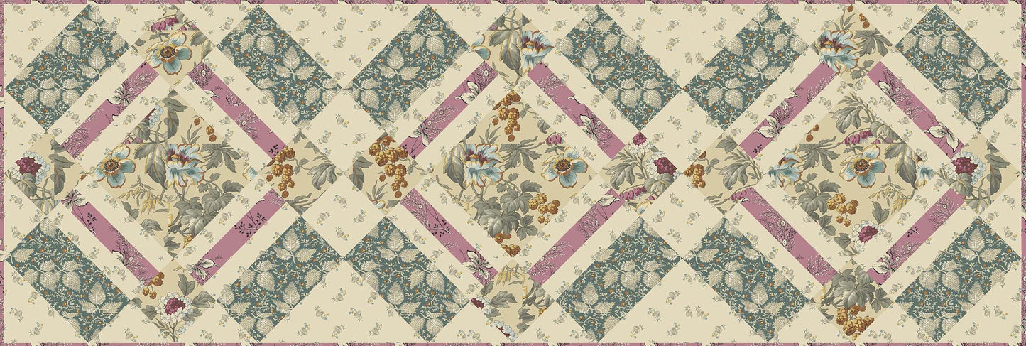 Bird Cage - English Garden Table Runner Fabric Kit