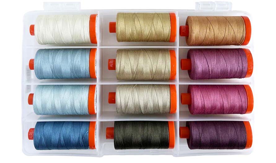 Edyta Sitar "English Garden" 12 Spool Thread Collection by Aurifil