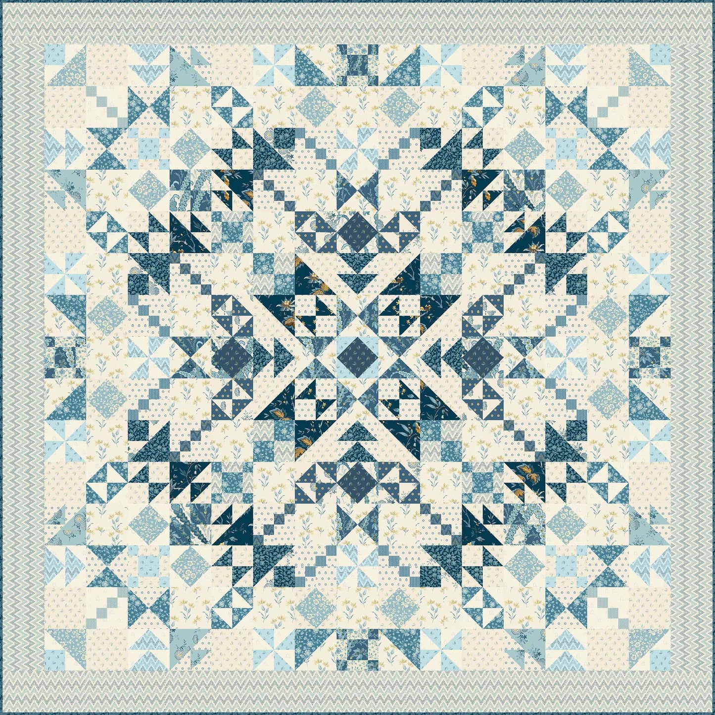 Michigan- Beach House PRE-CUT Fabric Kit