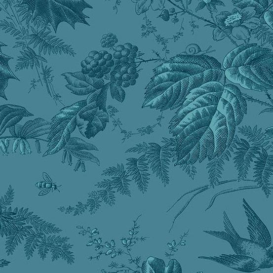 Secret Stash Blue Willow Prints A-10586-B (1-yard)