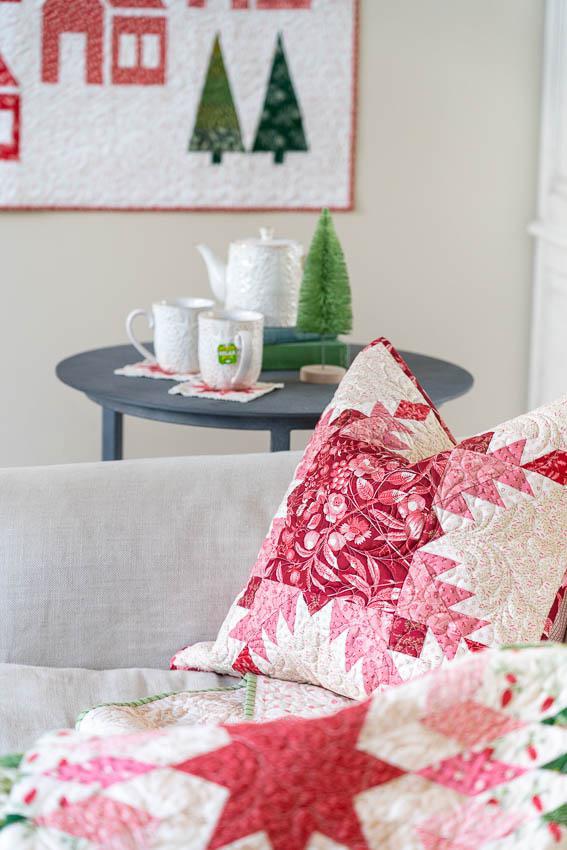 Feathered Star Pillow