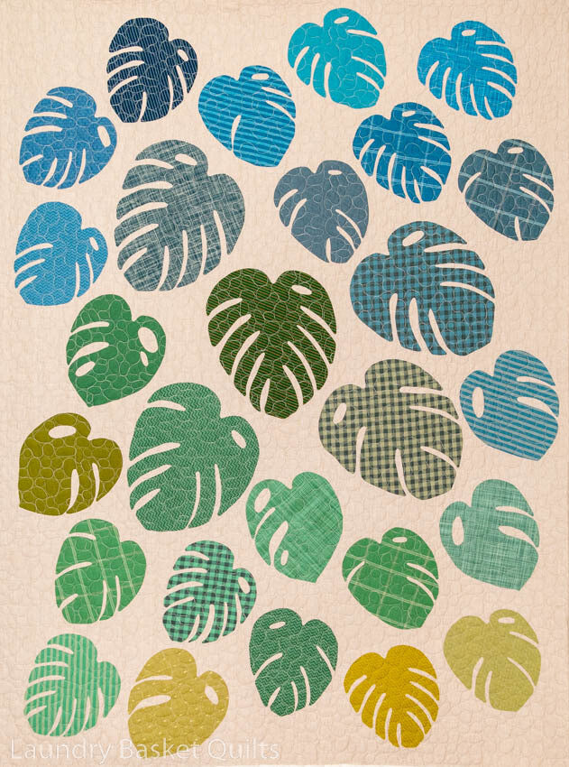 monstera fabric Monstera Fabric Kit Kit with Monstera Pattern and 3¾ yds Backing
