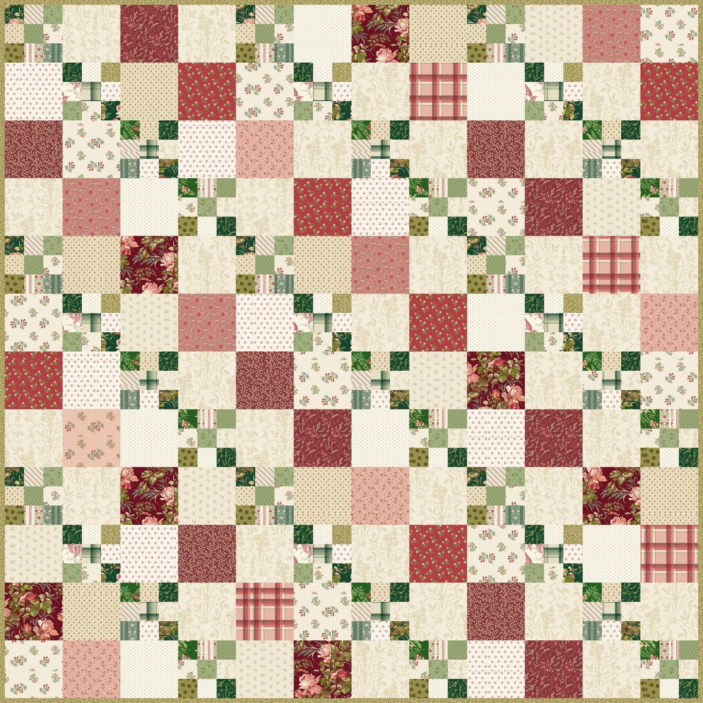Cranberry Chain - Holiday Fabric Kit