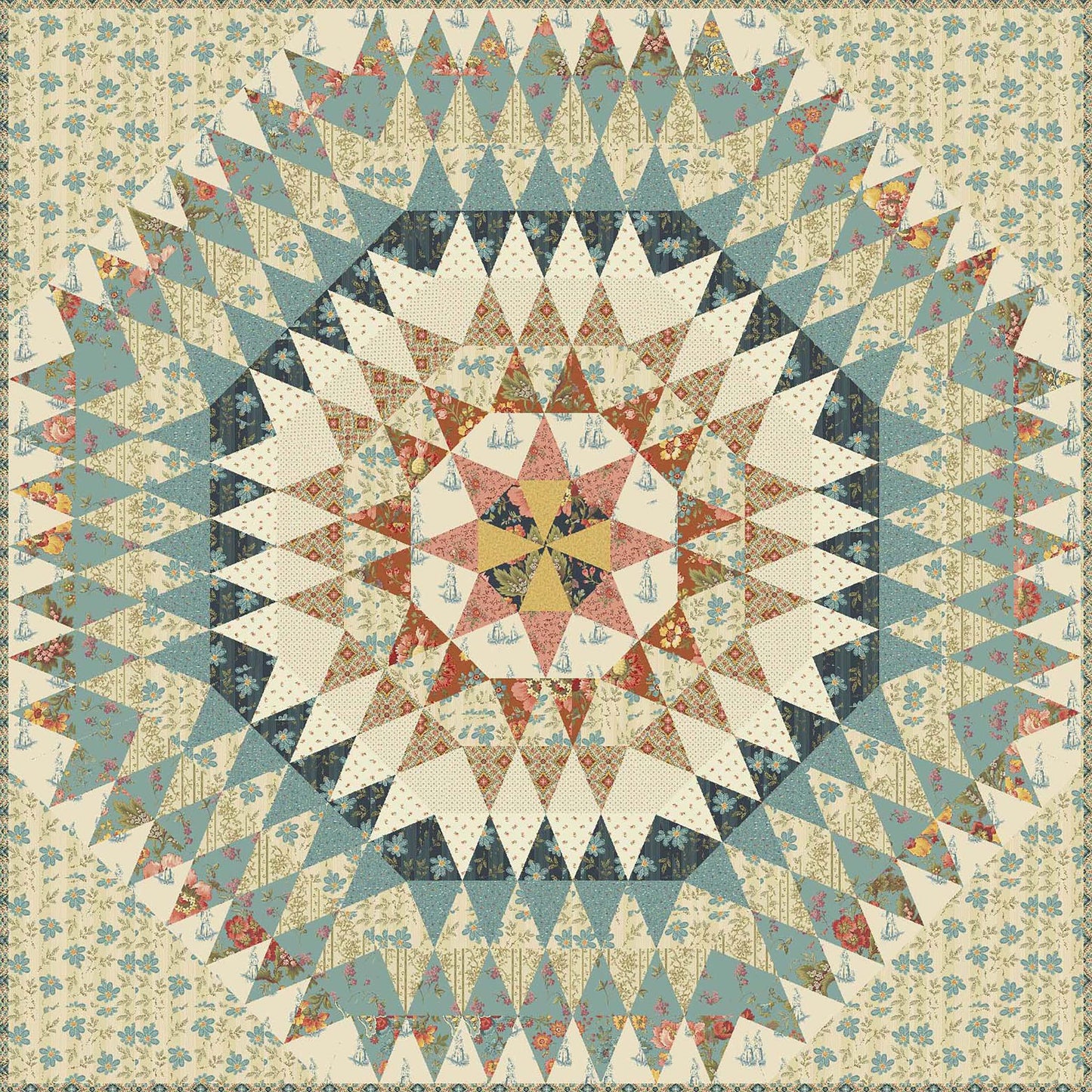 Holiday Star - Farmers Daughter PRE-CUT Fabric Kit