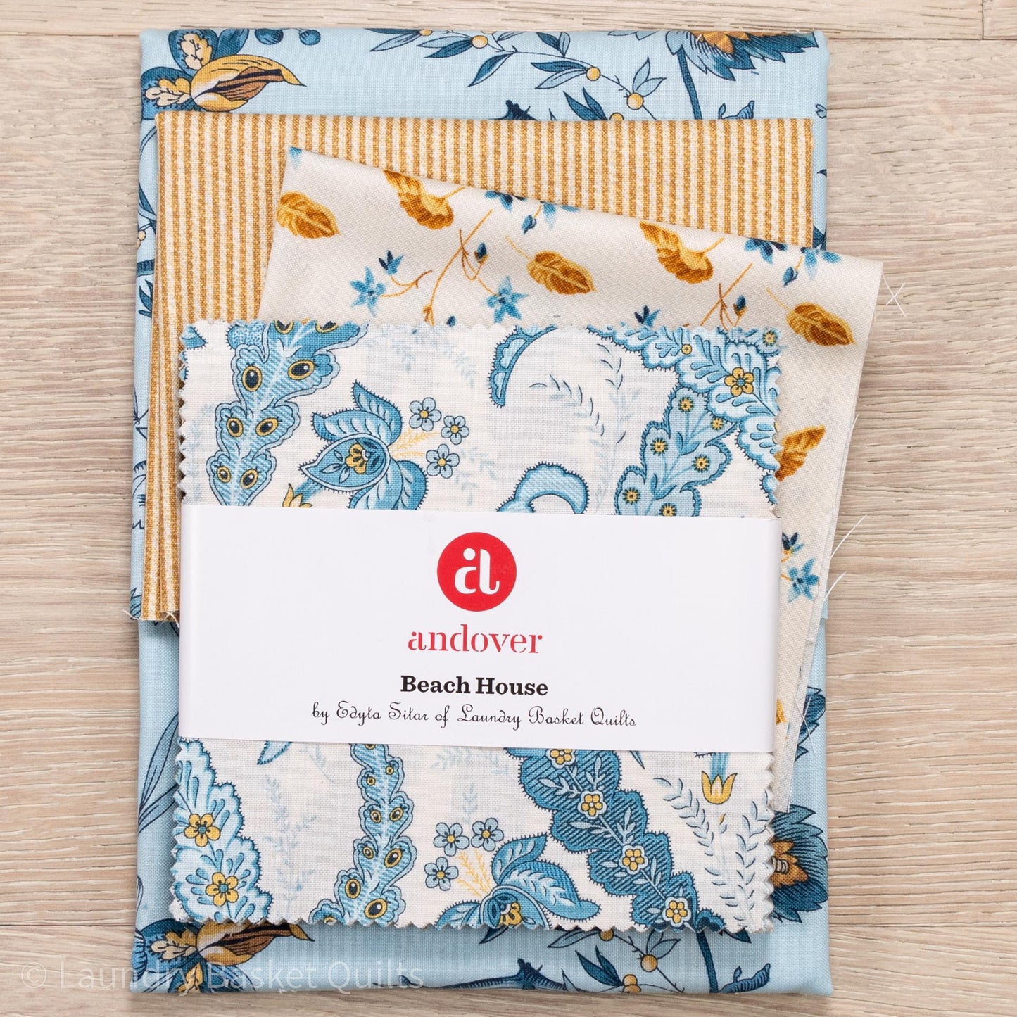 Heart to Heart Pillow Fabric Kit - Beach House