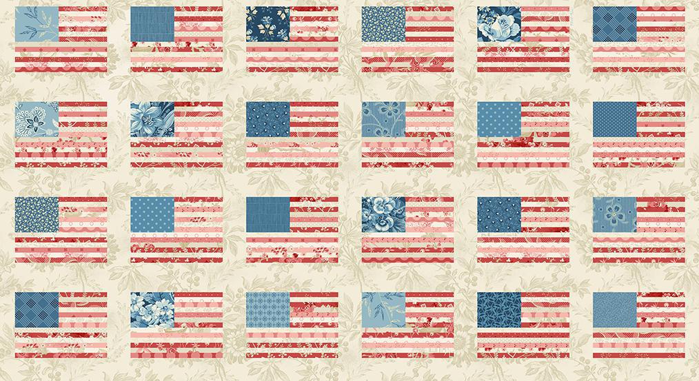 Stars and Stripes Prints - 1 yard