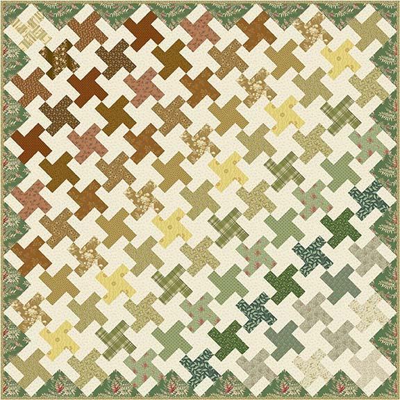 Whirl Secret Stash - Chestnut Fabric Kit
