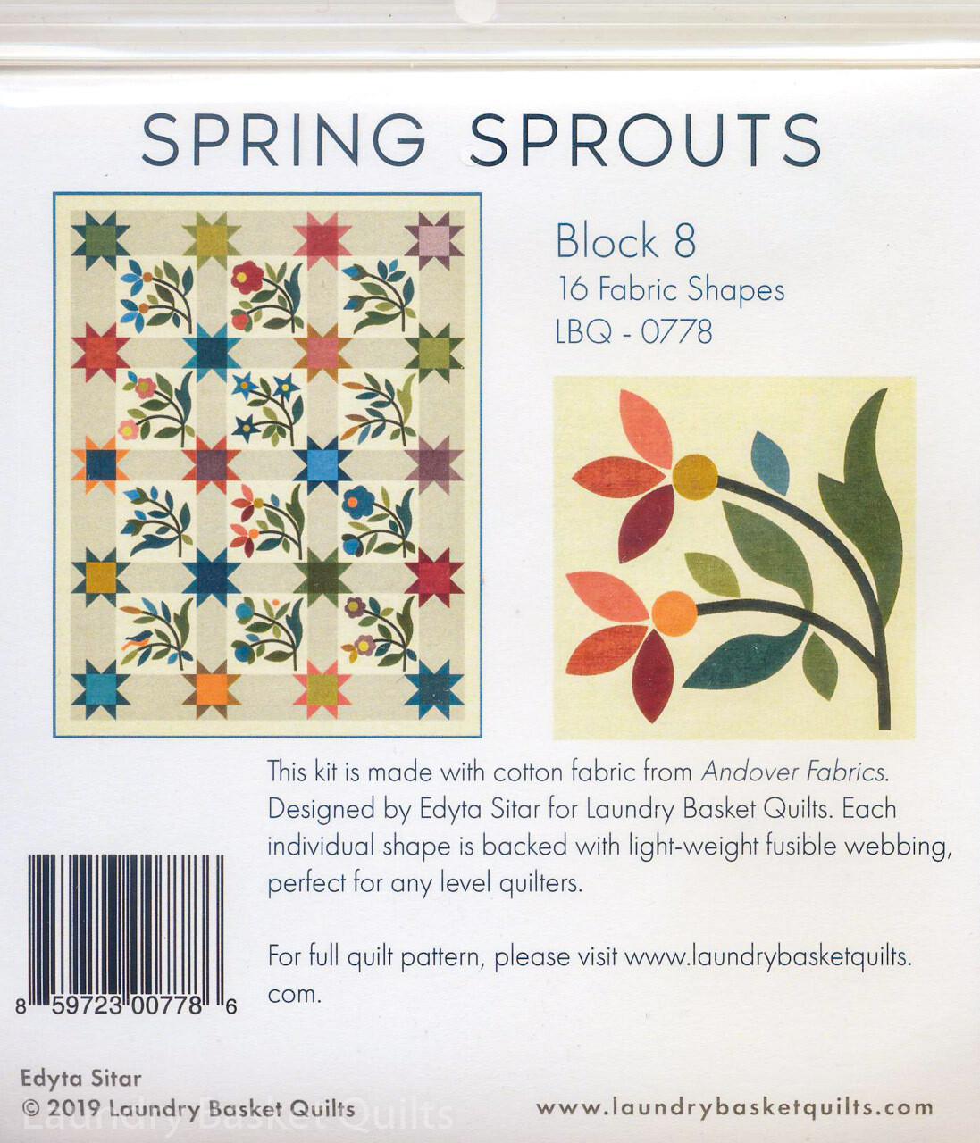 Silhouettes - Spring Sprouts LT Block 8