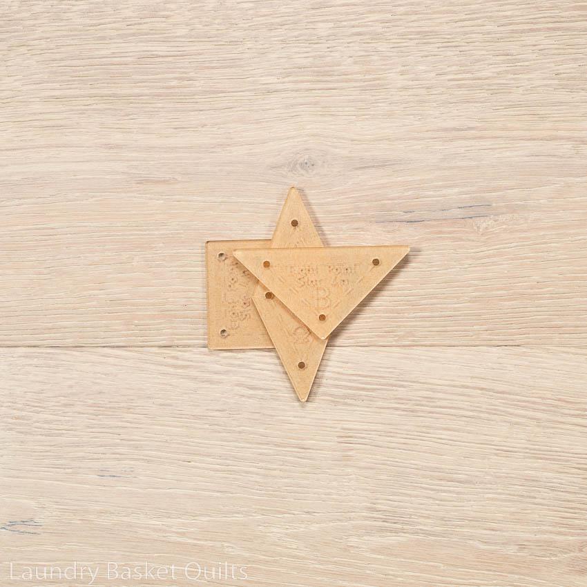 Eight Point Star Templates - Various Sizes