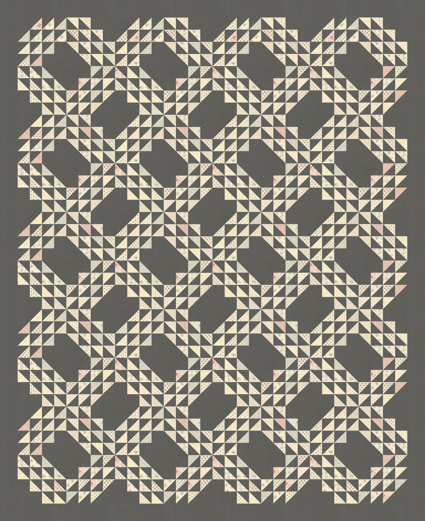 2" Finished Triangle Paper - 6" x 21" fabric