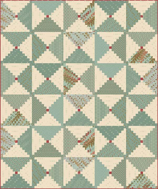 Porch Steps Blue Fabric Kit