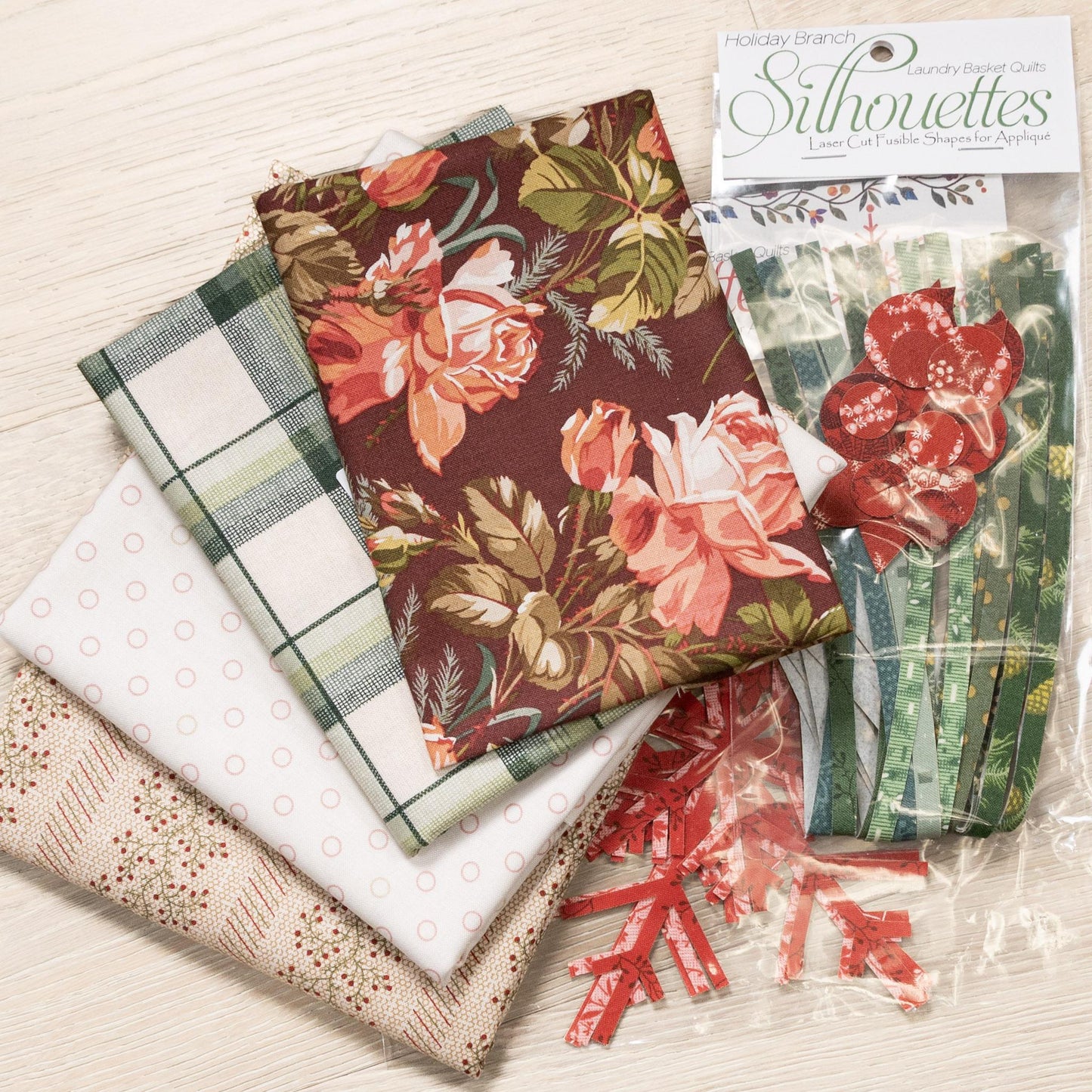 Sleigh in Red Fabric Kit