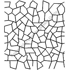 Quilting Stencil - Crackle