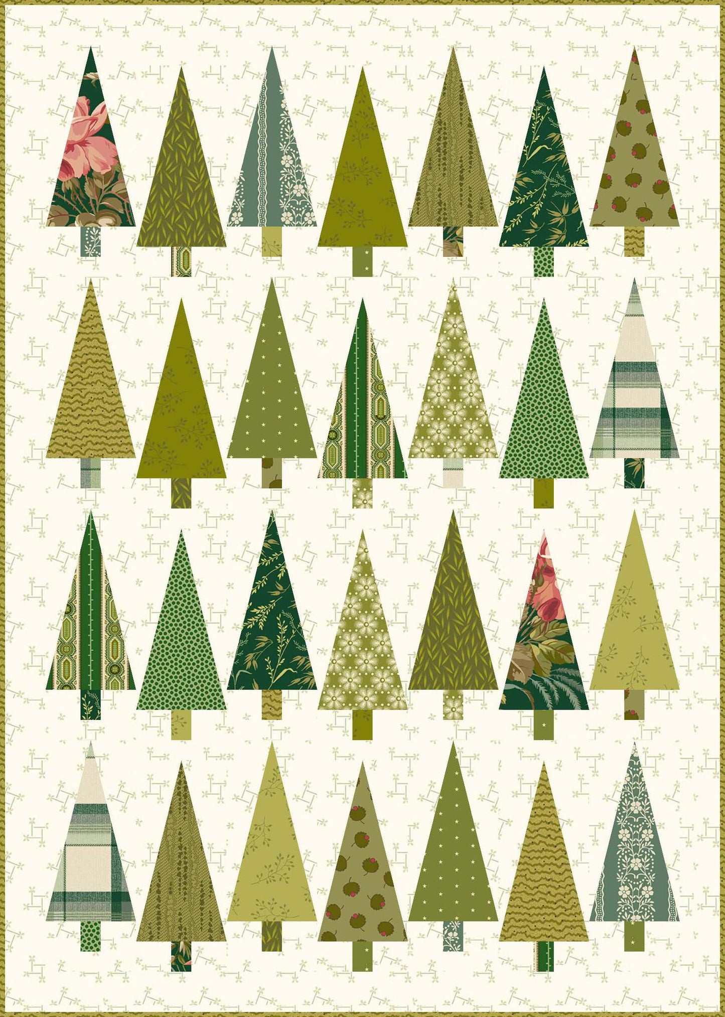 Mini Pinehurst - Green PRE-CUT Fabric Kit