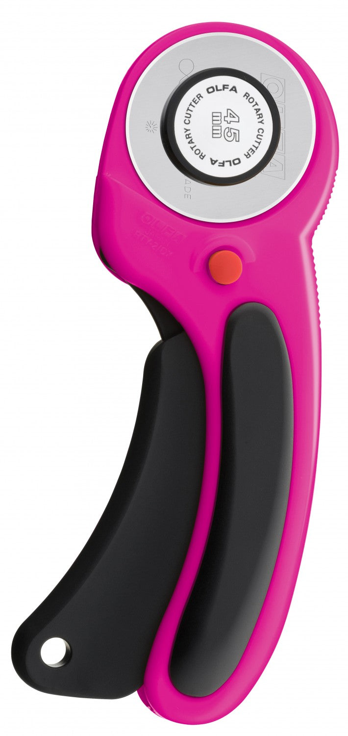 OLFA 45mm Ergonomic Rotary Cutter - Magenta