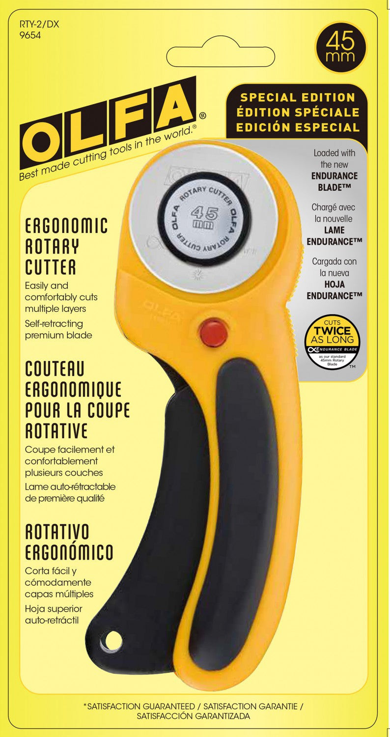 OLFA 45mm Deluxe Ergonomic Rotary Cutter