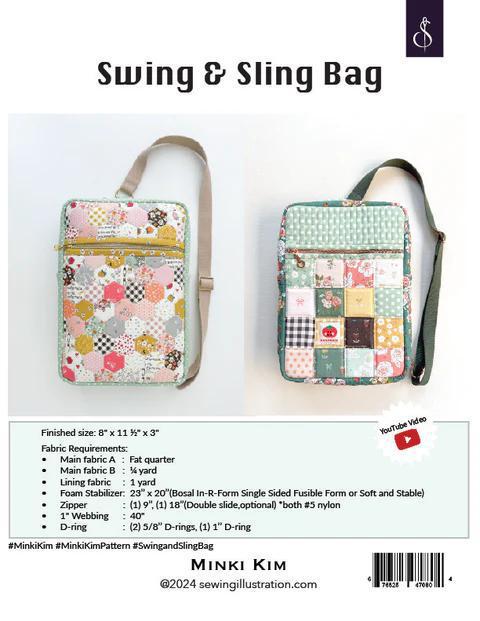Swing & Sling Bag Paper Pattern