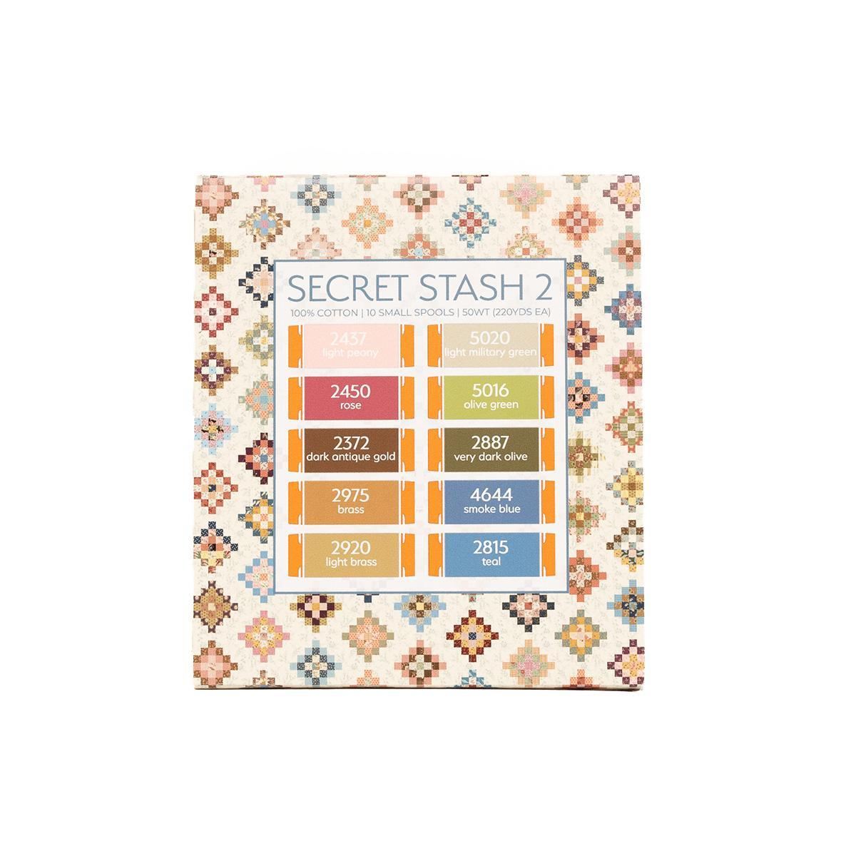 Edyta Sitar "Secret Stash 2" 10 Spool Thread Set by Aurifil