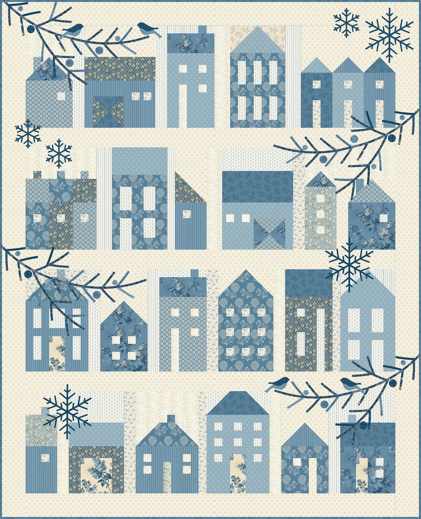Winter Village Fabric Kit
