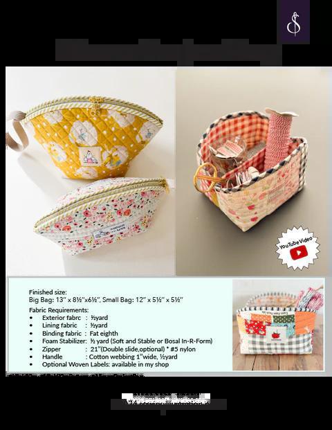Allover Project Bag Paper Pattern