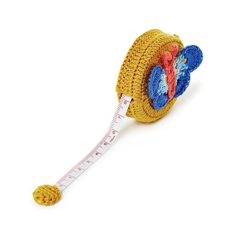Crocheted Tape Measure Butterfly