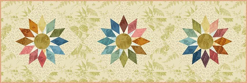 Shooting Star Table Runner - Butterscotch Pie Fabric Kit