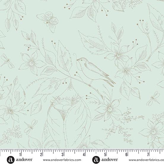 Sewing Bird 108" Prints - 1 yard
