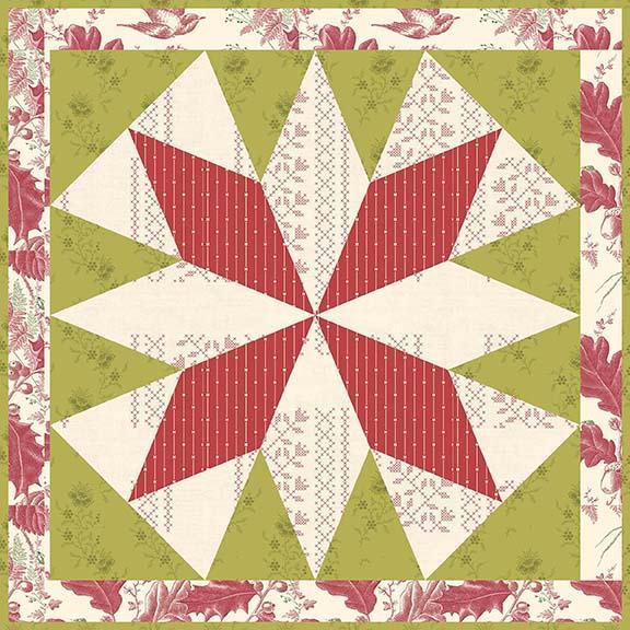 Alaskan Star Pillow PRE-CUT - Holiday Kit