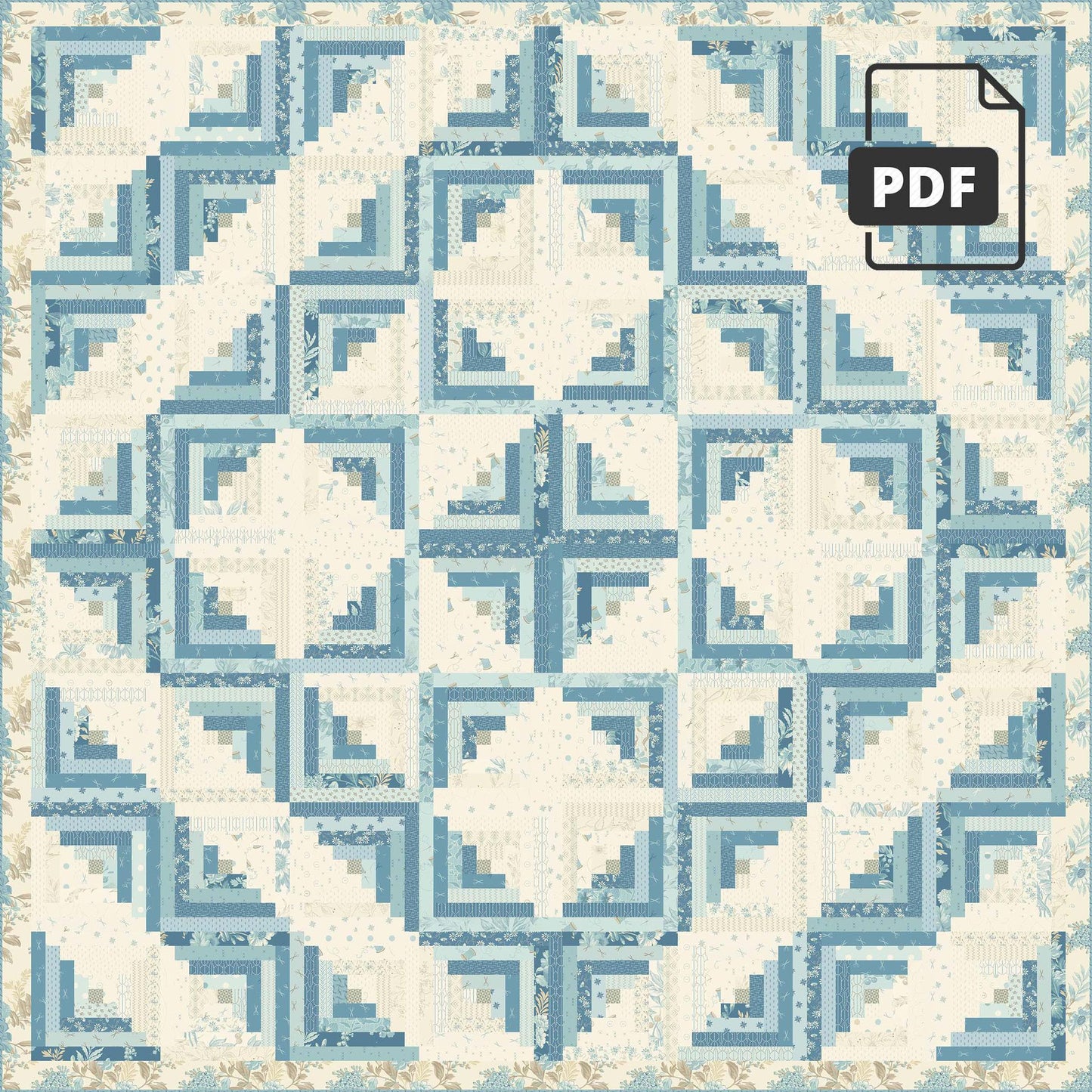 Log Cabin - Sewing Bird PDF (download)