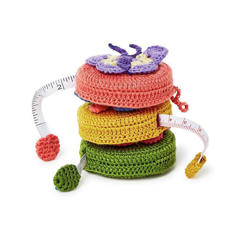 Crocheted Tape Measure Butterfly