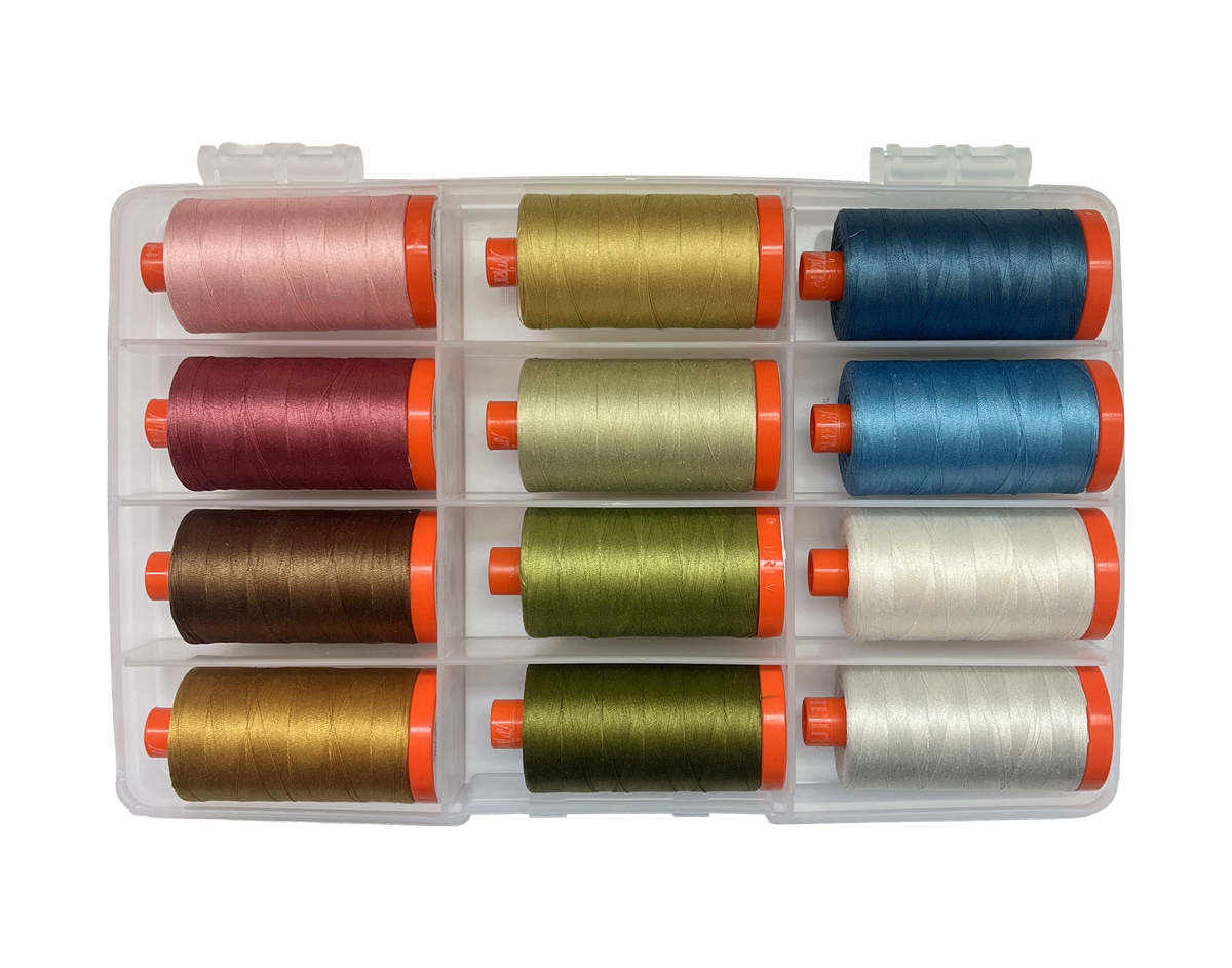 Secret Stash 2 by Edyta Sitar 12 Spool Thread Collection by Aurifil