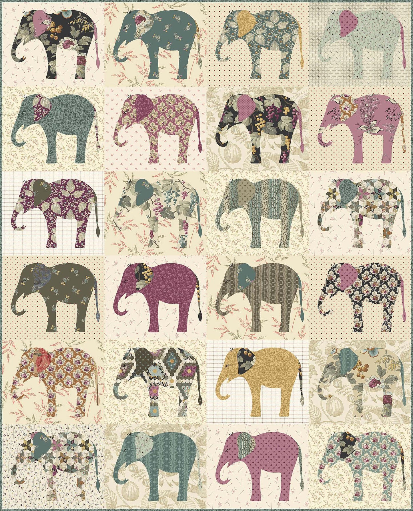 Stencil - Elephants