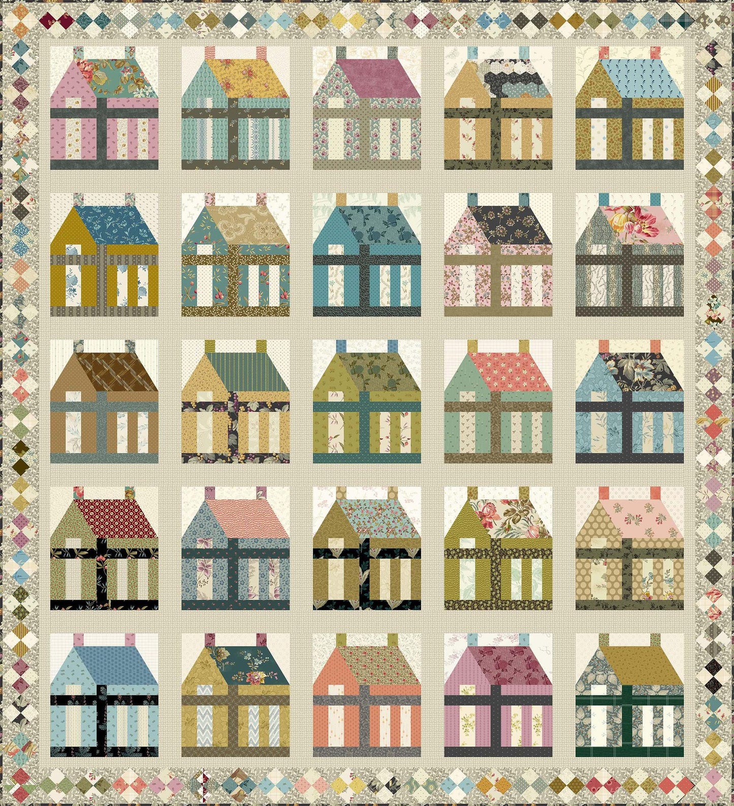 Patchwork House PRE-CUT Fabric Kit