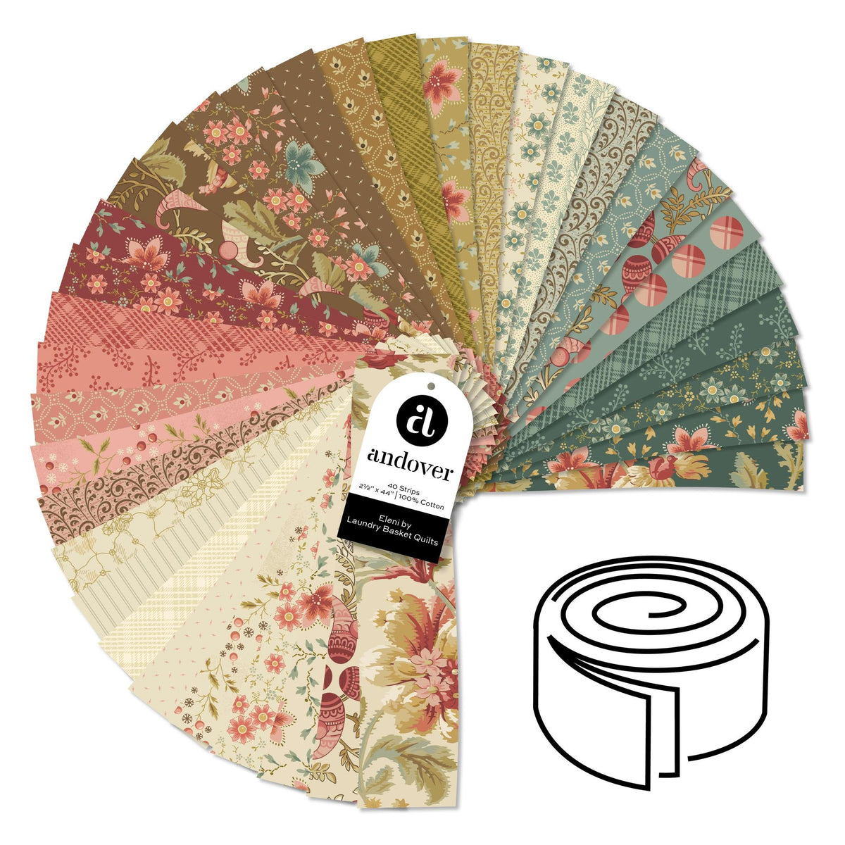 Eleni Jelly Roll - 2.5" strips