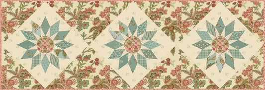 Shooting Star Table Runner - Cranberry Pie